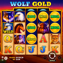 HashLucky - Machine à sous Wolf Gold - Casino en ligne Belgique